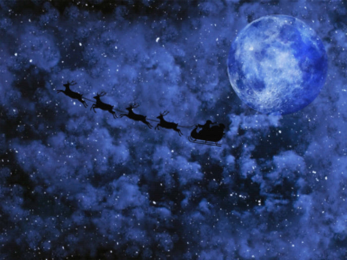 Santa Claus And The Reindeer