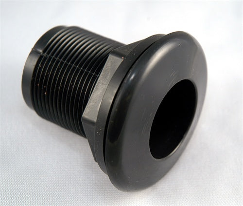 Schedule 40 Bulkhead 2.0" SxS Black (Hole size 3")