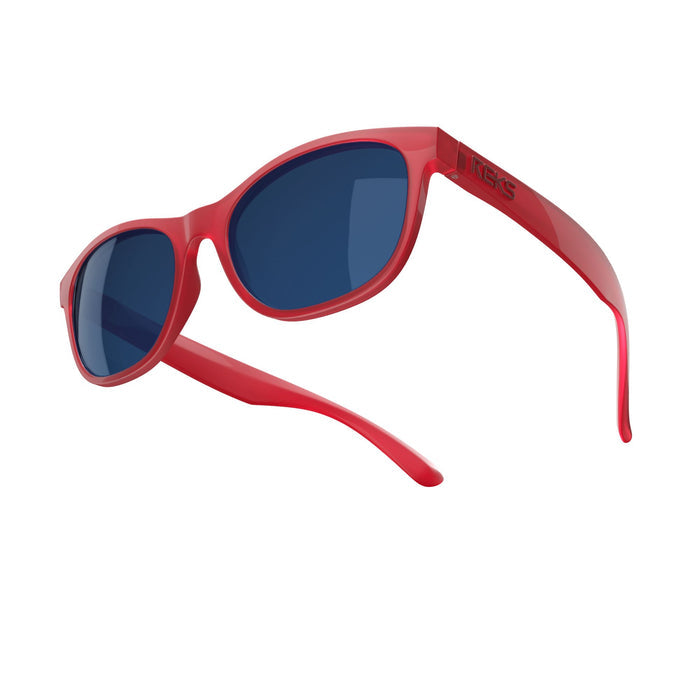 Single Vision / Rose Amber / Solid Blue Mirror