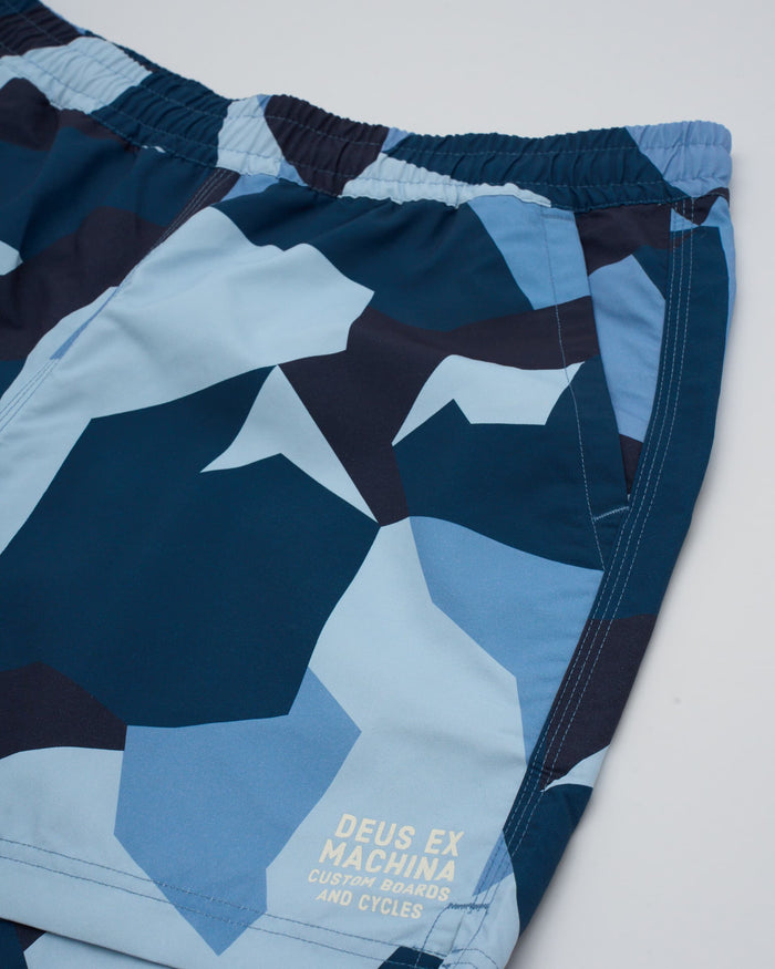 Service Swim Short | Blue Camo | Deus Ex Machina