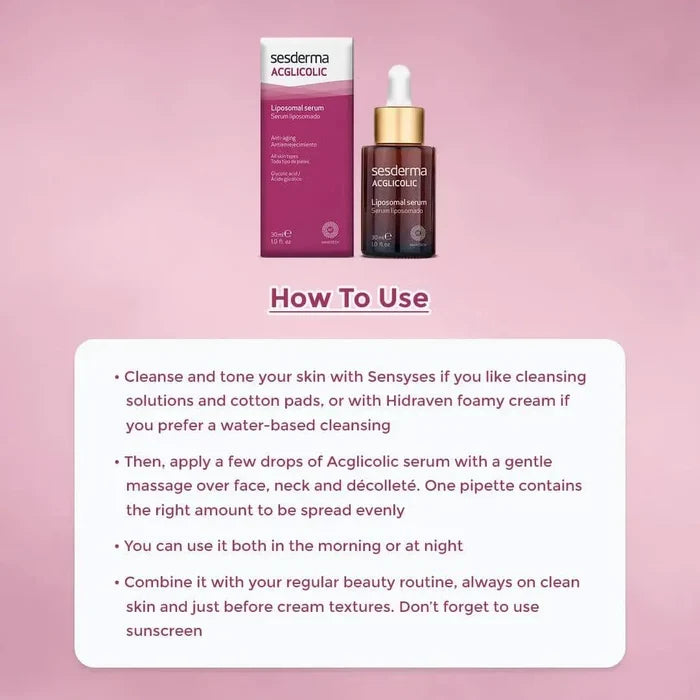 Anti-aging serum with glycolic acid