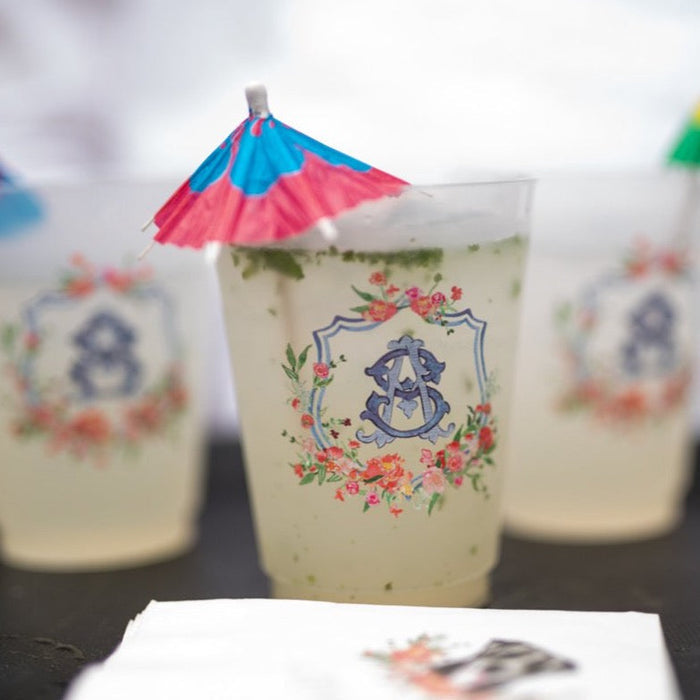 personalized wedding crest cup