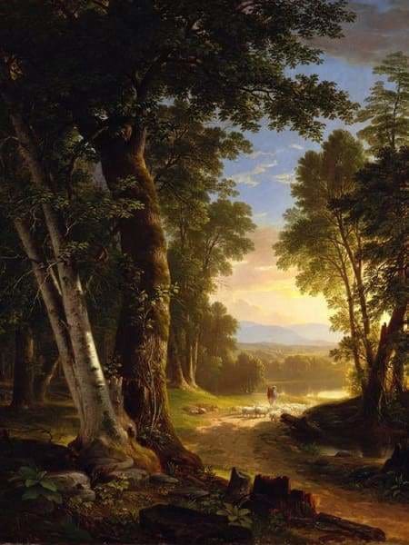 Tree Diamond Painting Kit - Sheep Through The Forest-Square 15x20cm- - Paint With Diamonds
