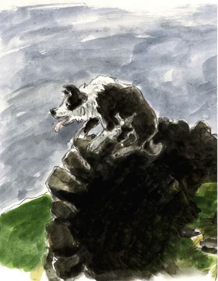 Sheepdog (10) - Sir Kyffin Williams Mounted Print