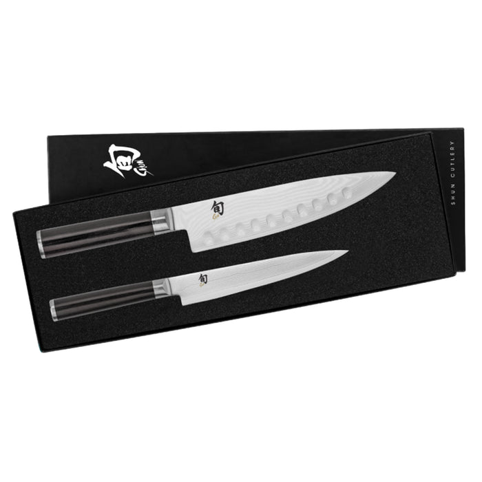 Shun Classic Damascus Steel 2-Piece Starter Knife Set