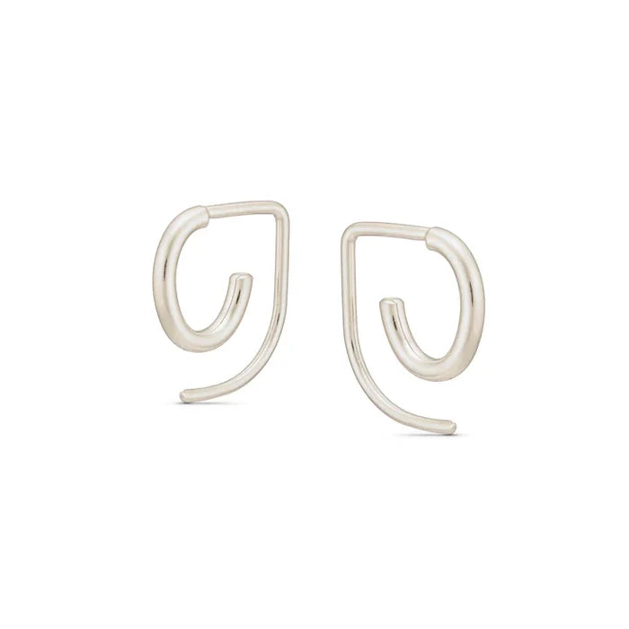 Silver Aero Earrings