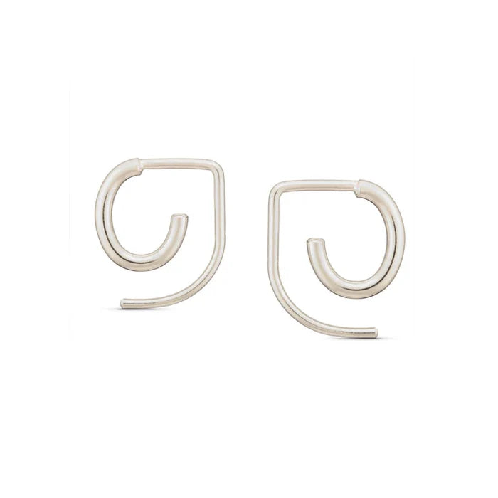 Silver Aero Earrings