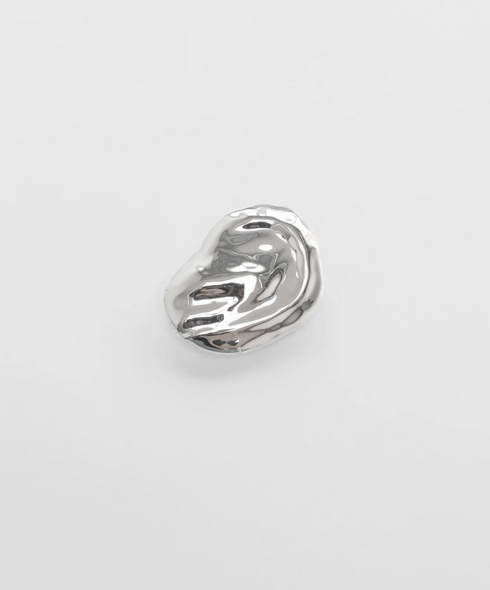 Silver Bean Barrette