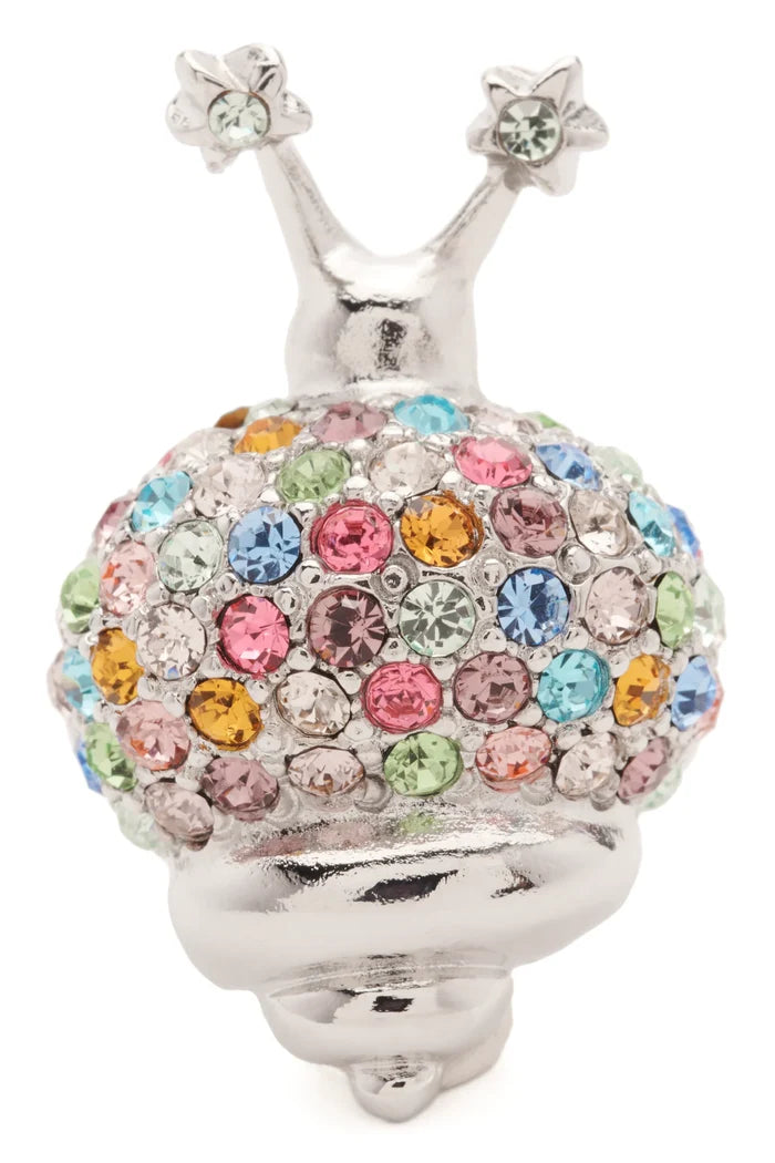 Silver Pastel Snail Ring