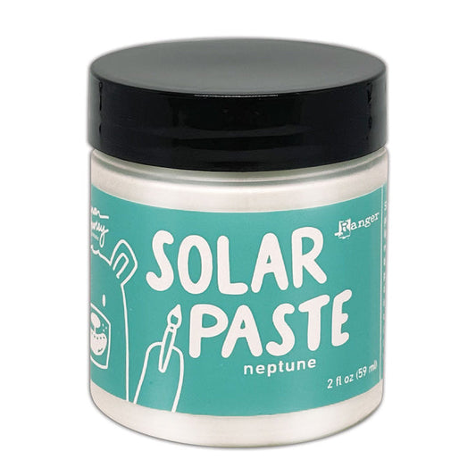Simon Hurley  create. Solar Paste 2oz - Neptune. A white paste with a metallic color shift. Available at Embellish Away located in Bowmanville Ontario Canada.