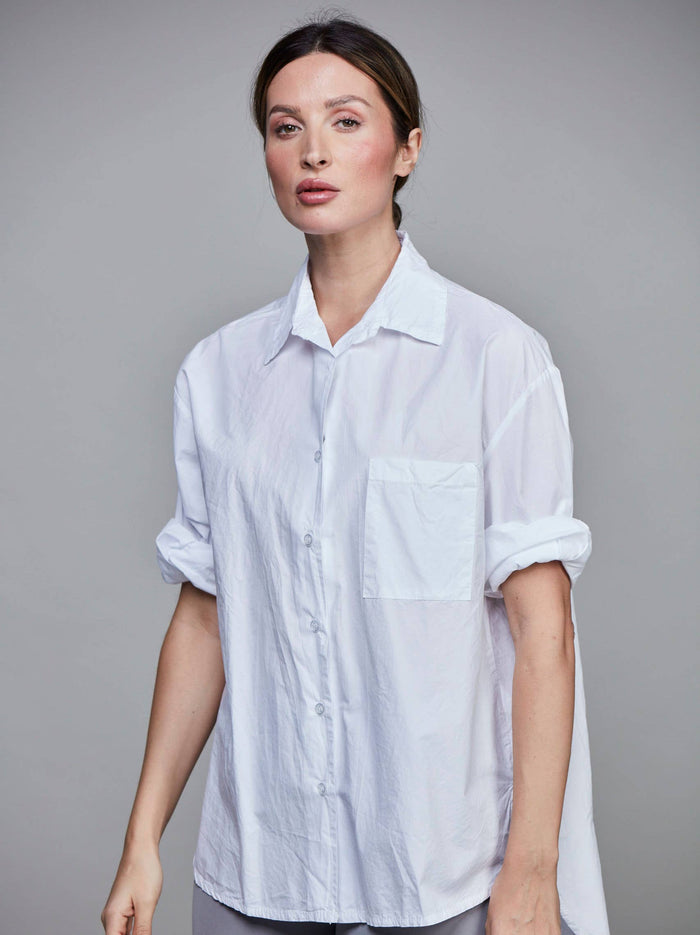 SixtyDays Boyfriend Short Shirt | White