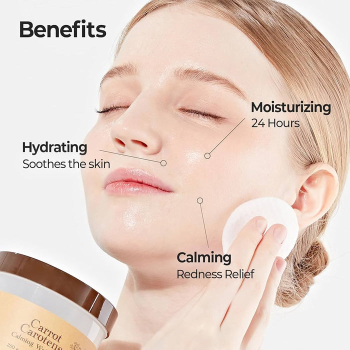 Skinfood Carrot Carotene Calming Water Pad 250g وسادة ماء مهدئة بالجزر والكاروتين من سكين فود - Princess Cosmetics Qatar