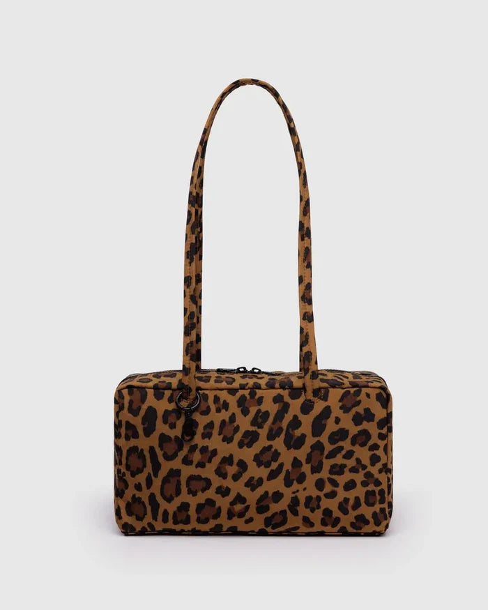 Small Leopard Nylon Bowler Bag