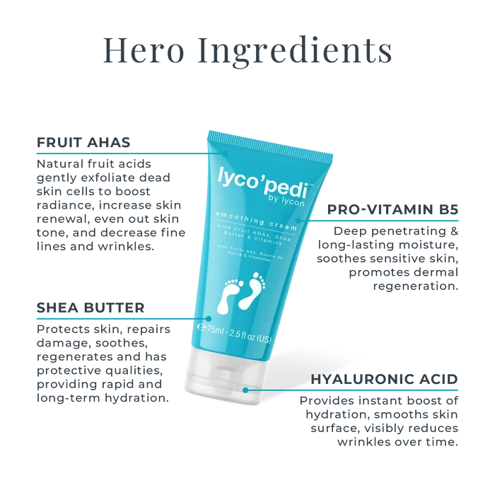 lyco'pedi Smoothing Cream Key Ingredients