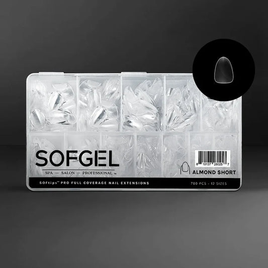 SOFGEL SOFTIPS PRO™ XII - Standard Almond Short, 600 pcs