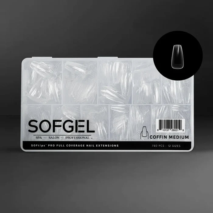 SOFGEL SOFTIPS PRO™ XII - Standard Coffin Medium, 600 pcs