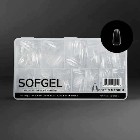 SOFGEL SOFTIPS PRO™ XII - Standard Coffin Medium, 600 pcs