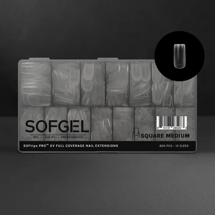 SOFGEL SOFTIPS PRO™ XV - Standard Square Medium, 600 pcs