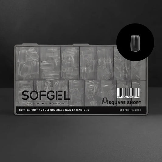 SOFGEL SOFTIPS PRO™ XV - Standard Square Short, 600 pcs