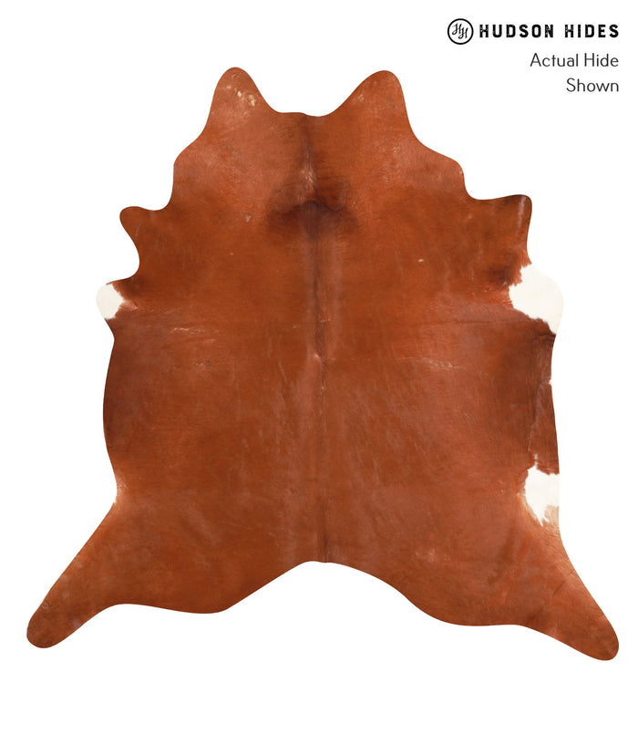 Solid Brown Cowhide Rug #A10404