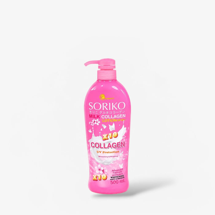 Soriko Milk Collagen Lotion SPF30 500ml لوشن سوريكو كولاجين الحليب SPF30 - Princess Cosmetics Qatar
