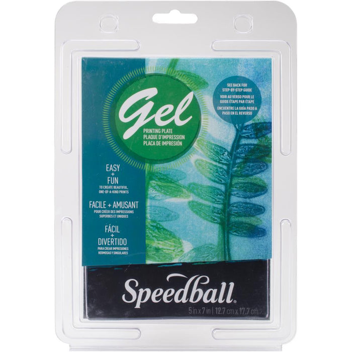 Speedball - Gel Printing Plate - 5"X7". This plate makes it easy to create beautiful, one-of-a-kind prints for mixed media art, card-making, journaling, scrapbooking, home decor projects and much more! Available at Embellish Away located in Bowmanville Ontario Canada.
