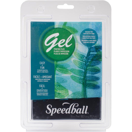 Speedball - Gel Printing Plate - 5"X7". This plate makes it easy to create beautiful, one-of-a-kind prints for mixed media art, card-making, journaling, scrapbooking, home decor projects and much more! Available at Embellish Away located in Bowmanville Ontario Canada.