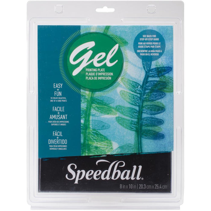 Speedball - Gel Printing Plate - 8"X10". This plate makes it easy to create beautiful, one-of-a-kind prints for mixed media art, card-making, journaling, scrapbooking, home decor projects and much more! Available at Embellish Away located in Bowmanville Ontario Canada.