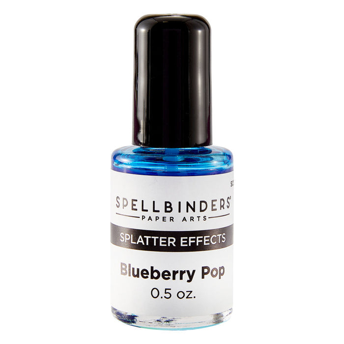 Spellbinders - Splatter Effects - Blueberry Pop. Available at Embellish Away in Bowmanville Ontario Canada.