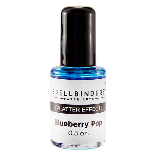 Spellbinders - Splatter Effects - Blueberry Pop. Available at Embellish Away in Bowmanville Ontario Canada.