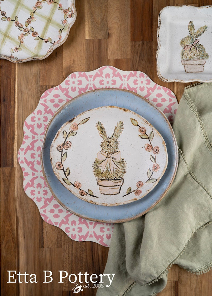 Spring 2026 Etta B Pottery - Bunny Topiary