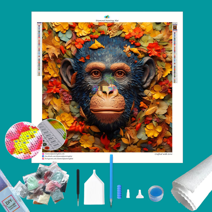 Spring Chimps Diamond Painting