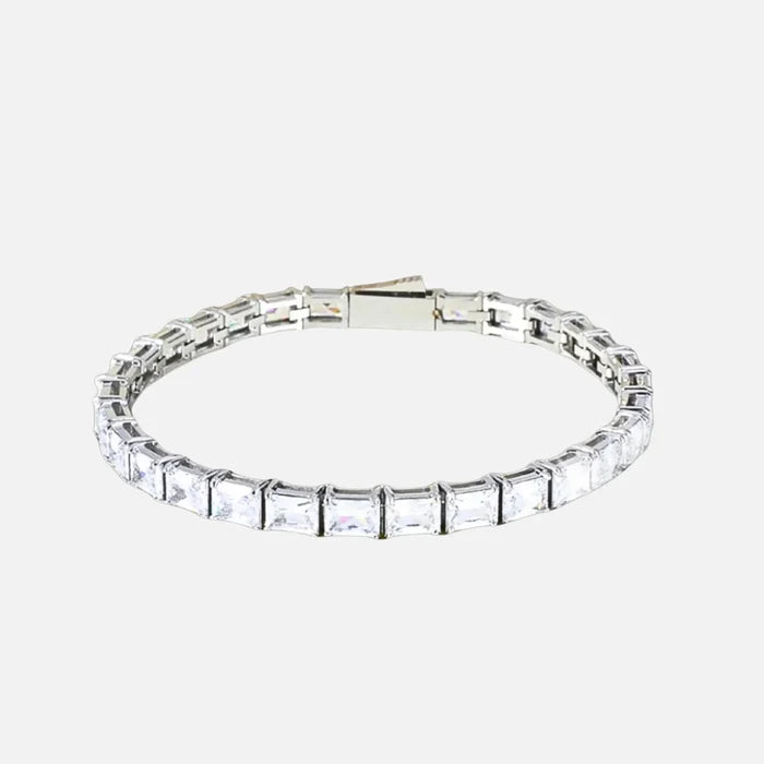 Square Cut Bracelet - Silver