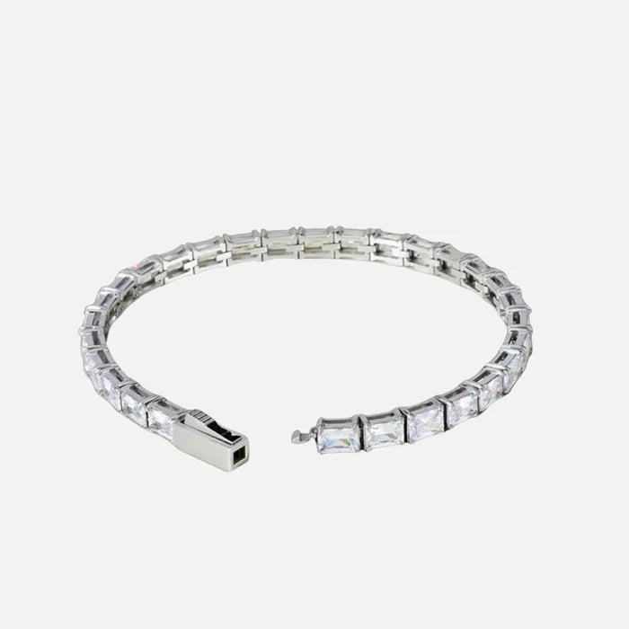 Square Cut Bracelet - Silver