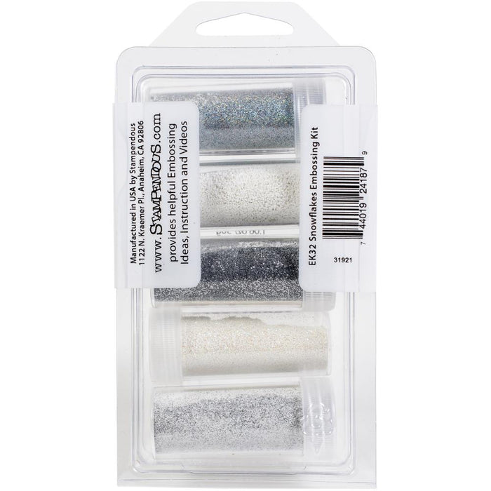Stampendous - Embossing Powder - 5 Pack - .86oz - Snowflakes