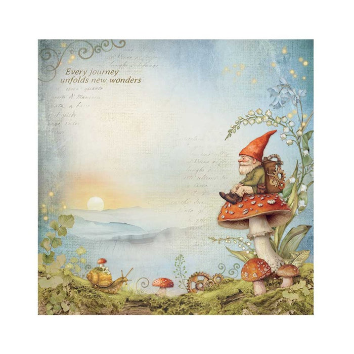 Stamperia - 12"X12" - Fabric Sheets - Hidden Grove. This package includes 4 12x12 fabric sheets. Available at Embellish Away located in Bowmanville Ontario Canada.