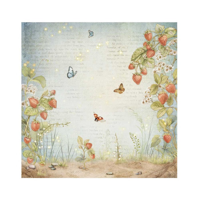 Stamperia - 12"X12" - Fabric Sheets - Hidden Grove. This package includes 4 12x12 fabric sheets. Available at Embellish Away located in Bowmanville Ontario Canada.