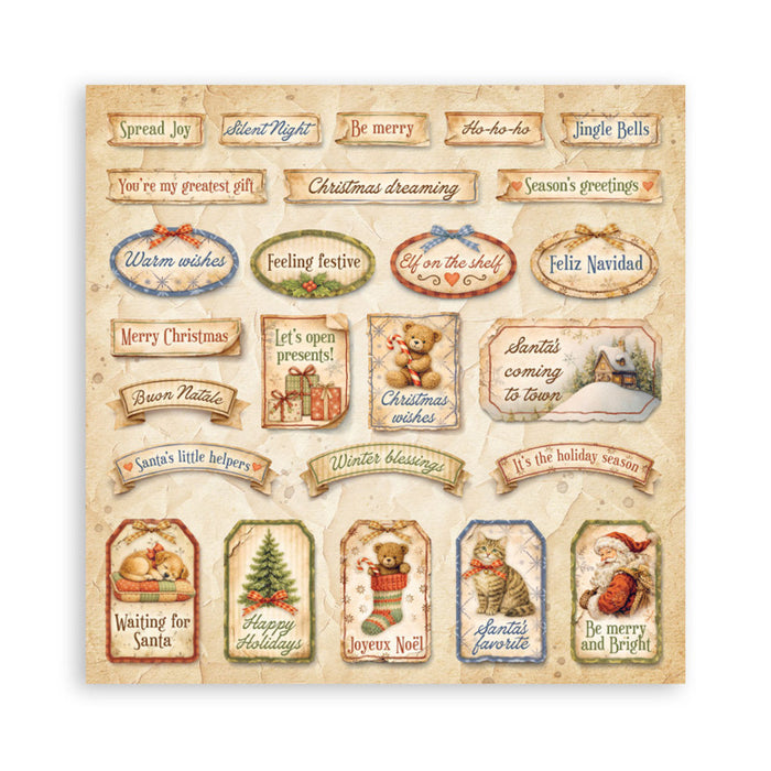 Stamperia - 12X12 Maxi Paper Pad - Silent Night. Includes 22 sheets Single-Sided. Available at Embellish Away located in Bowmanville Ontario Canada.