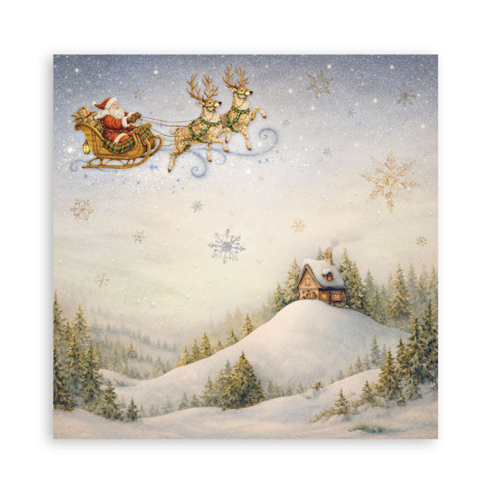 Stamperia - 12X12 Maxi Paper Pad - Silent Night. Includes 22 sheets Single-Sided. Available at Embellish Away located in Bowmanville Ontario Canada.