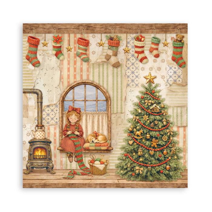 Stamperia - 12X12 Maxi Paper Pad - Silent Night. Includes 22 sheets Single-Sided. Available at Embellish Away located in Bowmanville Ontario Canada.