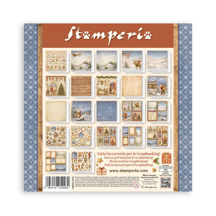 Stamperia - 12X12 Maxi Paper Pad - Silent Night. Includes 22 sheets Single-Sided. Available at Embellish Away located in Bowmanville Ontario Canada.