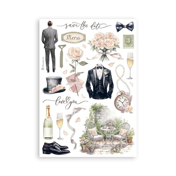 Stamperia - A5 Washi Pad - 8/Pkg - Romance Forever. The Washi album is printed on 8 sheets of translucent Washi paper, which is easy to cut. It works best on light surfaces. Available at Embellish Away located in Bowmanville Ontario Canada.
