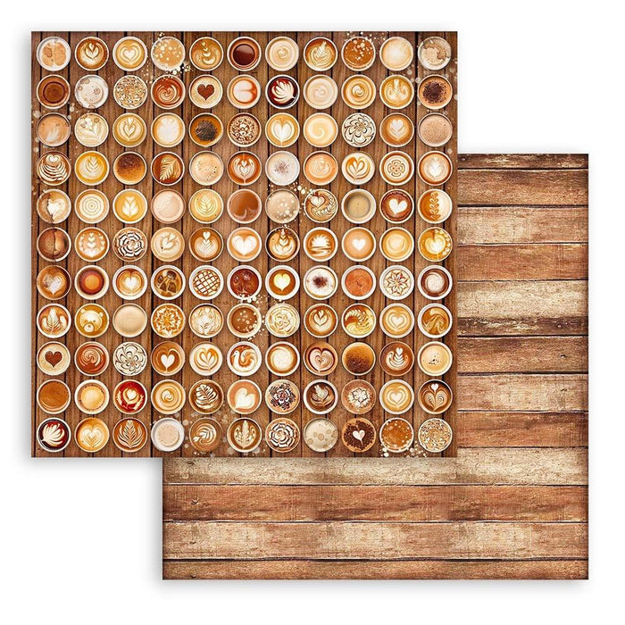 Stamperia - Backgrounds Double-Sided Paper Pad 8"X8" - 10/Pkg - Coffee And Chocolate. All you need for scrapbooking! This package contains ten 8x8 inch sheets of double-sided paper, each in different designs. Acid free. Available at Embellish Away located in Bowmanville Ontario Canada.