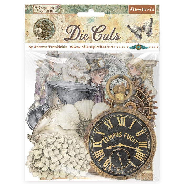 Stamperia - Die Cuts - Gardens of Time. Available at Embellish Away located in Bowmanville Ontario Canada.