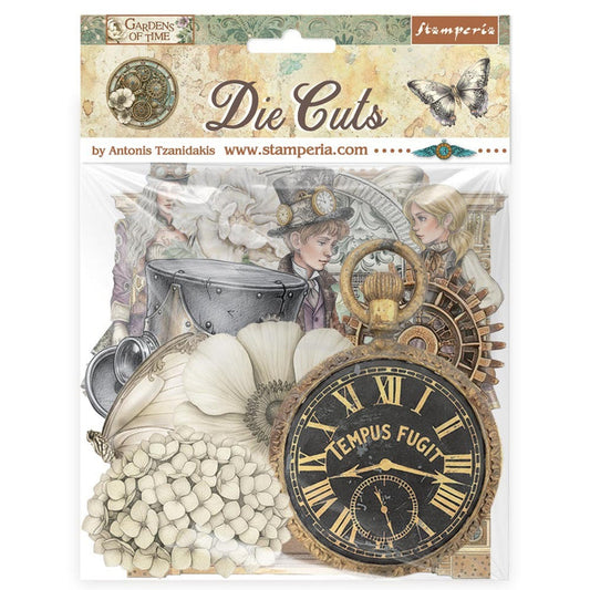 Stamperia - Die Cuts - Gardens of Time. Available at Embellish Away located in Bowmanville Ontario Canada.