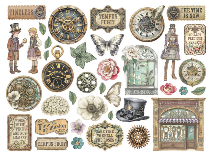 Stamperia - Die Cuts - Gardens of Time. Available at Embellish Away located in Bowmanville Ontario Canada.