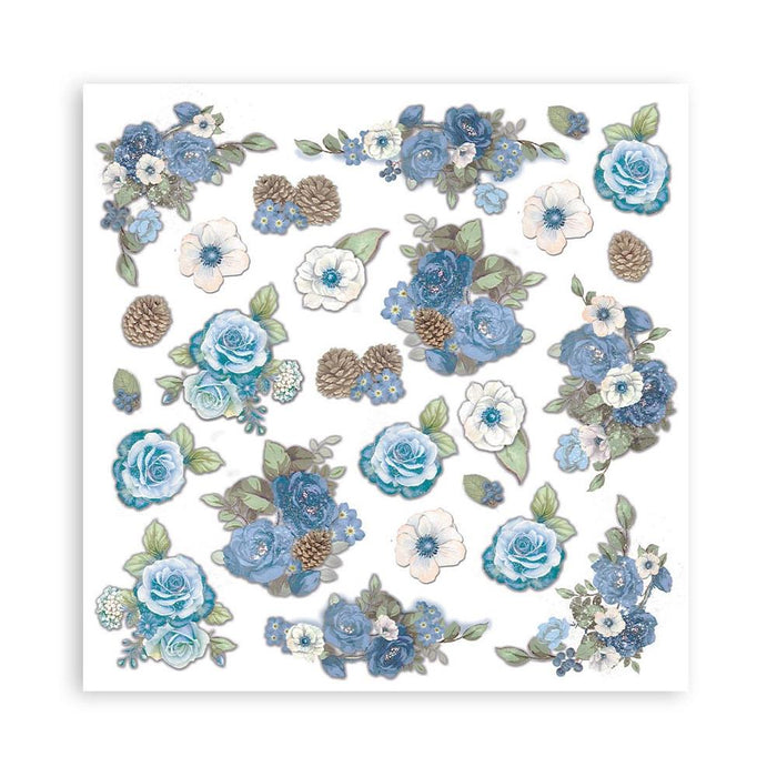 Stamperia - Double-Sided Paper Pad 8"X8" - 10/Pkg - Blue Land. All you need for scrapbooking! Available in a variety of designs, each sold separately. This package contains ten 8x8 inch sheets of double-sided paper, each with a different design. Available at Embellish Away located in Bowmanville Ontario Canada.