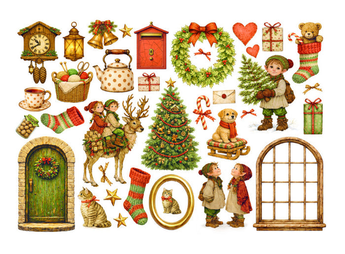 Stamperia - Ephemera - Silent Night. Available at Embellish Away located in Bowmanville Ontario Canada.