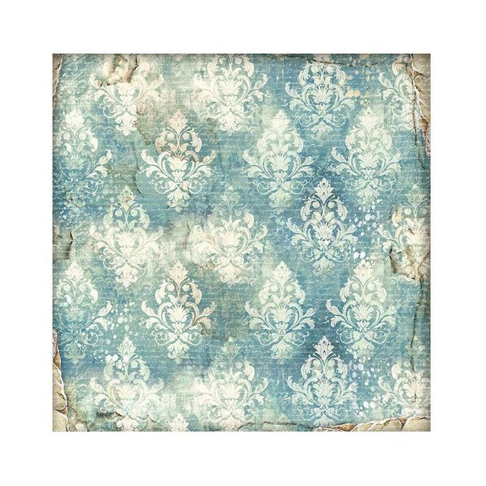 Stamperia - Polyester Fabric 12"X12" - 4/Pkg - Alterego. Available at Embellish Away located in Bowmanville Ontario Canada.