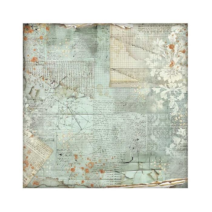 Stamperia - Polyester Fabric 12"X12" - 4/Pkg - Alterego. Available at Embellish Away located in Bowmanville Ontario Canada.